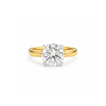 2ct Round 4 claw Lab Diamond Ring in 18ct Gold