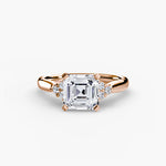 Solitaire with Shoulder Accents