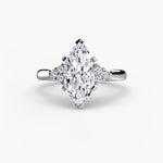 Solitaire with Shoulder Accents