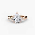 Solitaire with Shoulder Accents