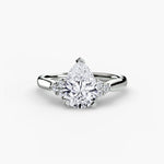 Solitaire with Shoulder Accents