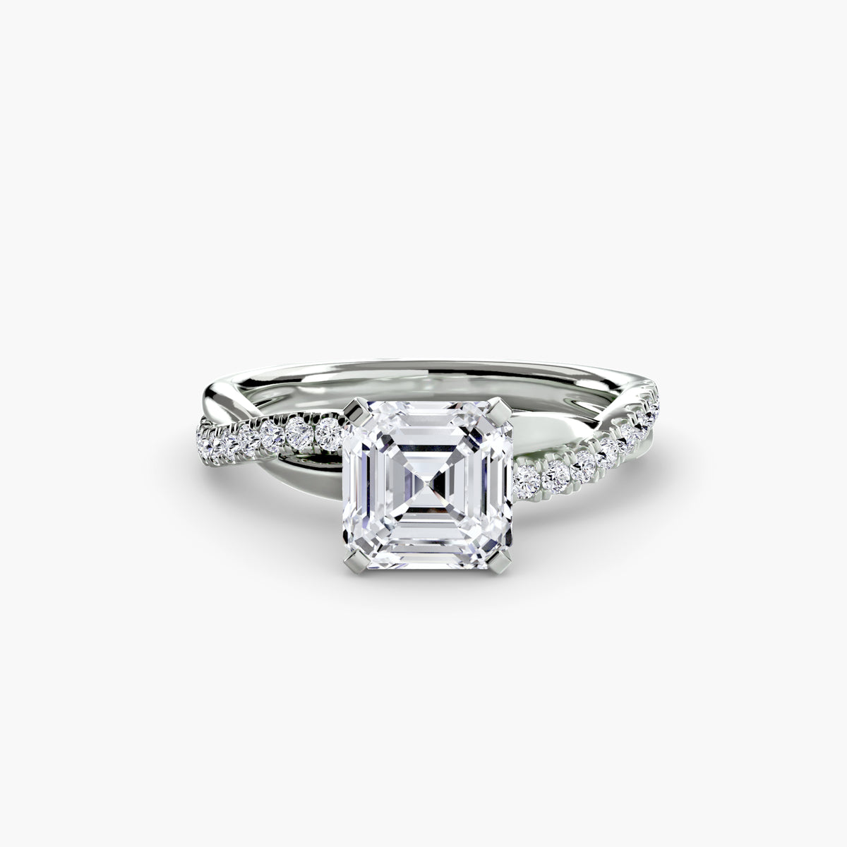 Twist Pavé Diamond Ring