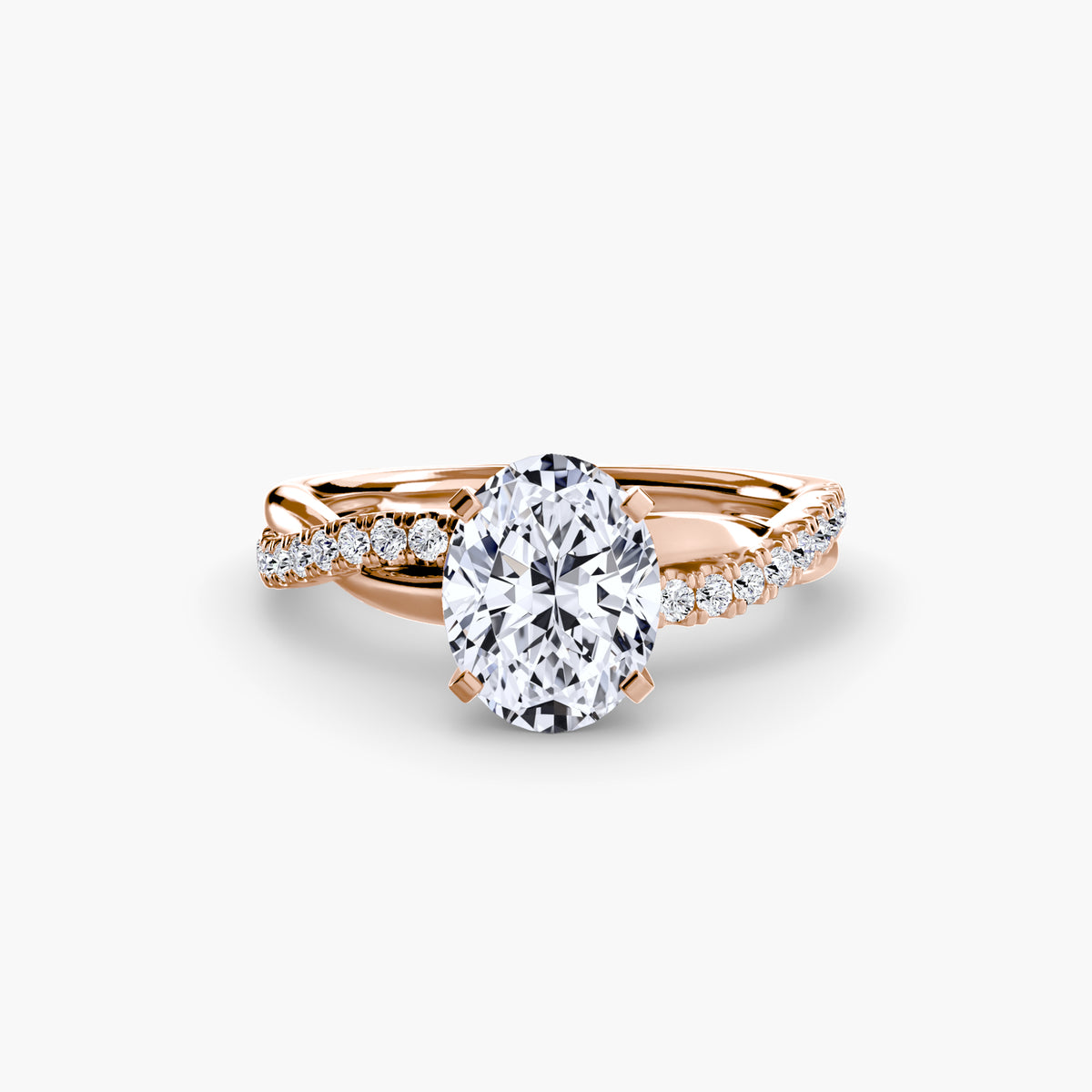 Twist Pavé Diamond Ring