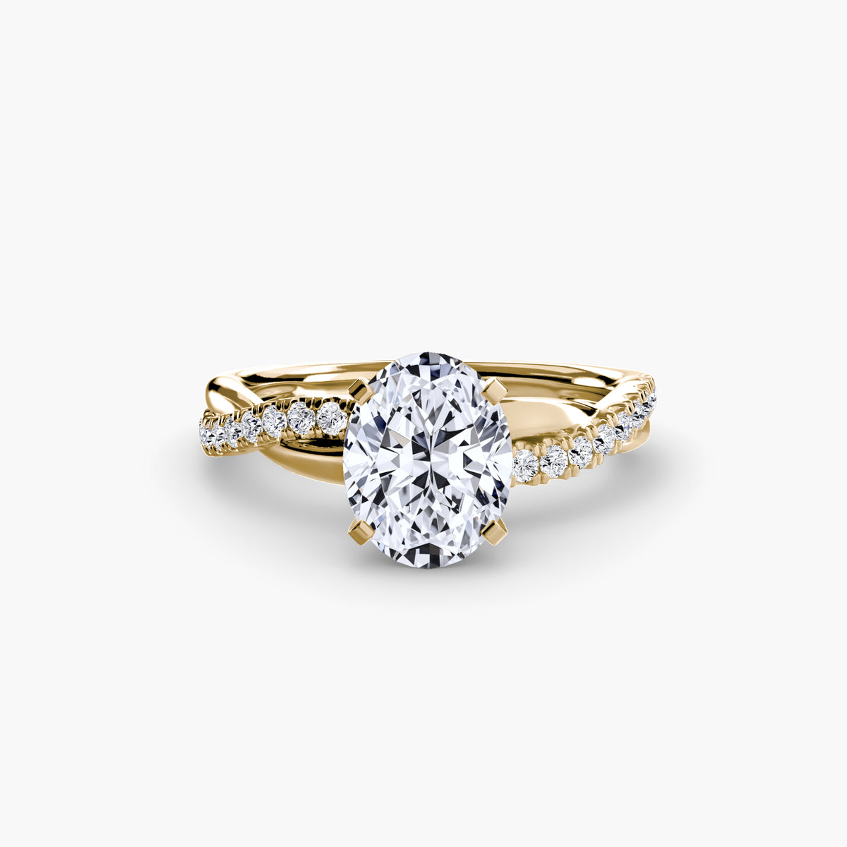 Twist Pavé Diamond Ring