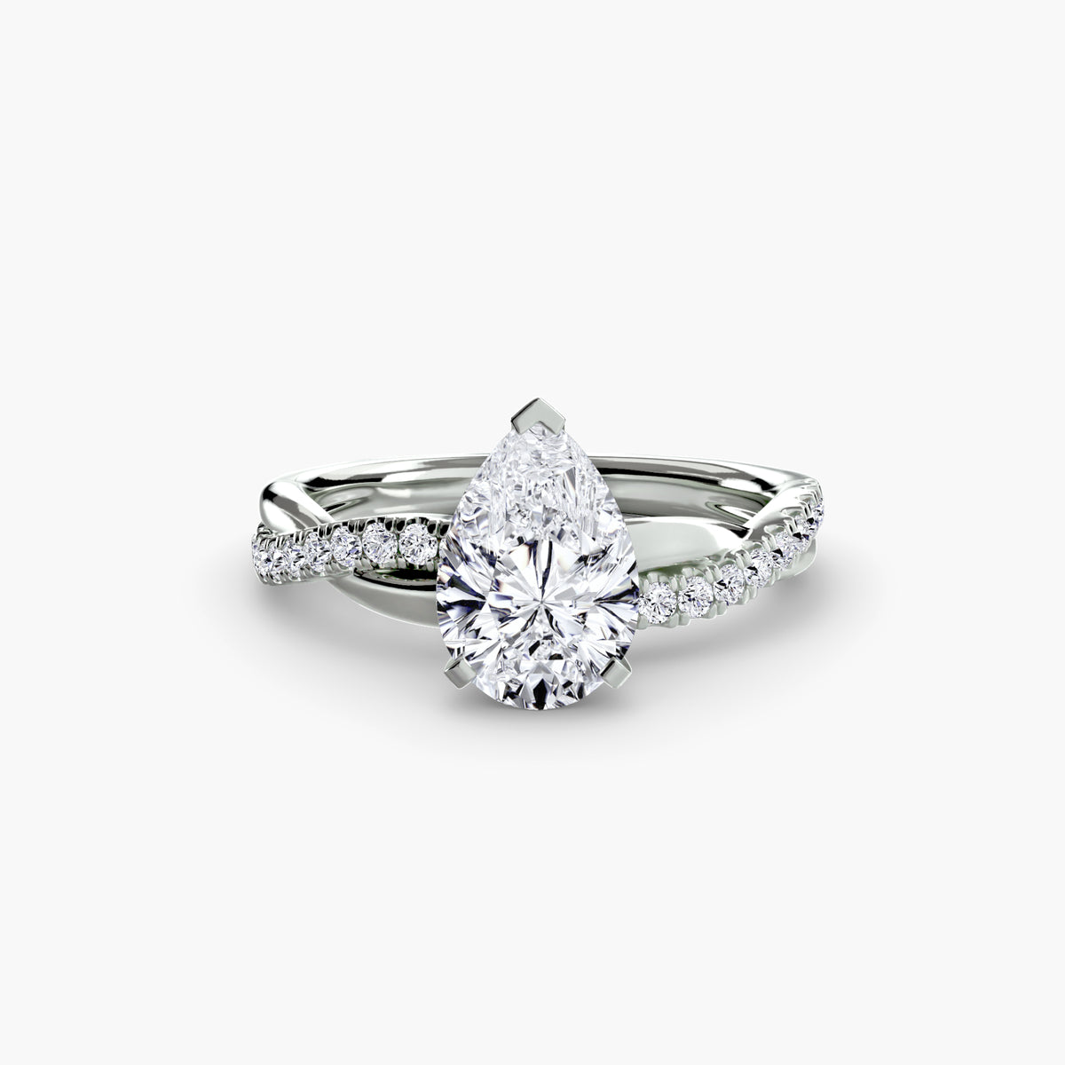 Twist Pavé Diamond Ring