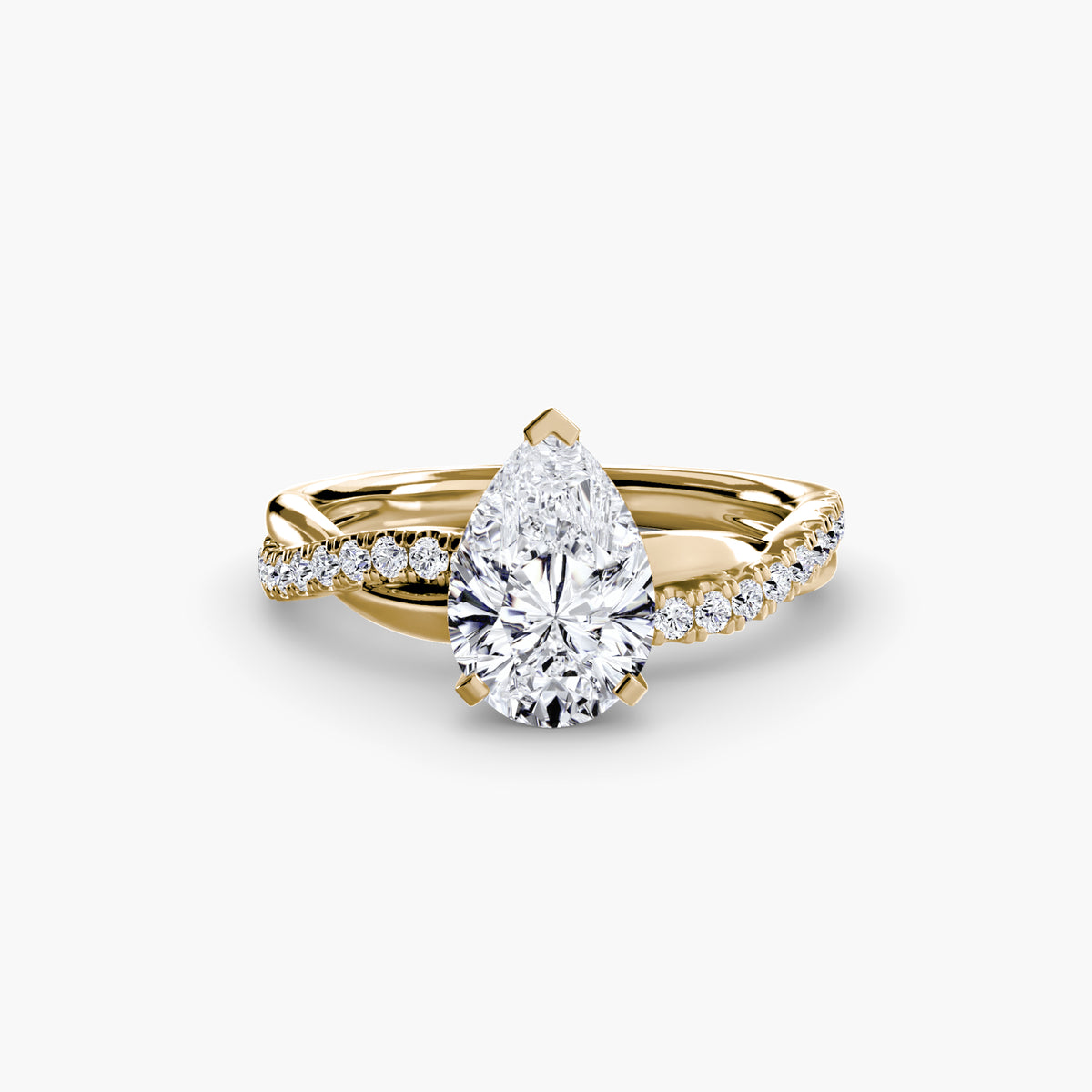 Twist Pavé Diamond Ring