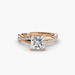 Twist Pavé Diamond Ring