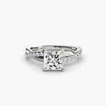 Twist Pavé Diamond Ring