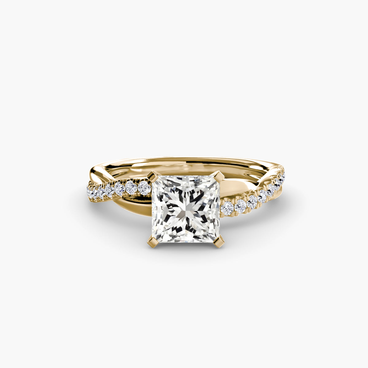 Twist Pavé Diamond Ring