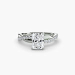 Twist Pavé Diamond Ring
