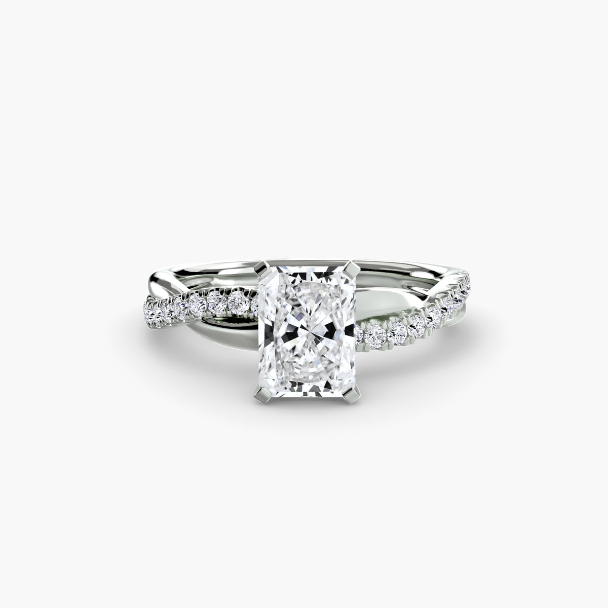 Twist Pavé Diamond Ring