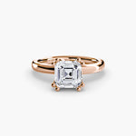 Double Claw Diamond Solitaire Ring