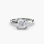 Double Claw Diamond Solitaire Ring