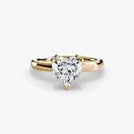Double Claw Diamond Solitaire Ring