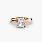 Double Claw Diamond Solitaire Ring