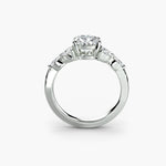 Marquise Shoulder Diamond Cluster Ring
