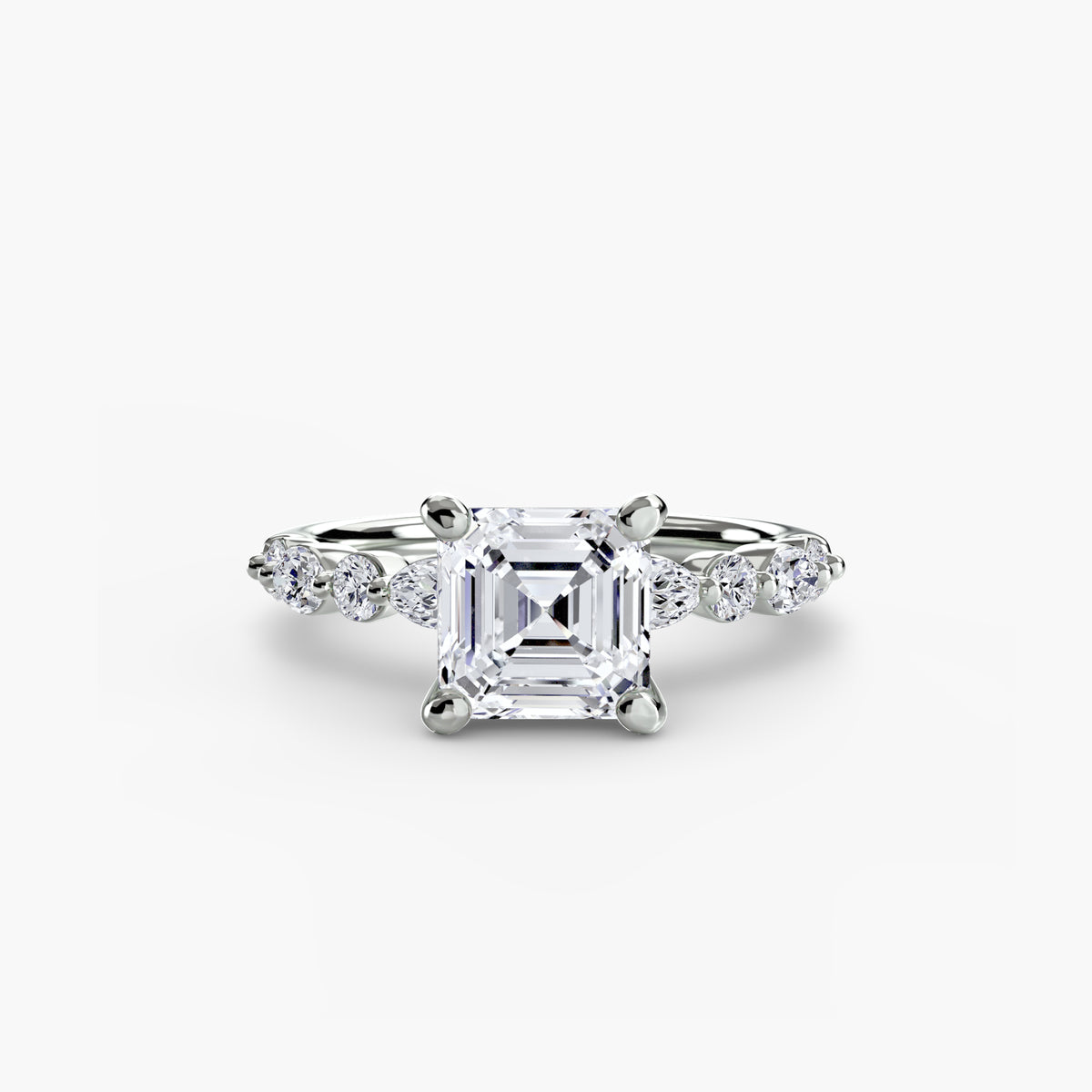 Solitaire with Marquise & Round Sides