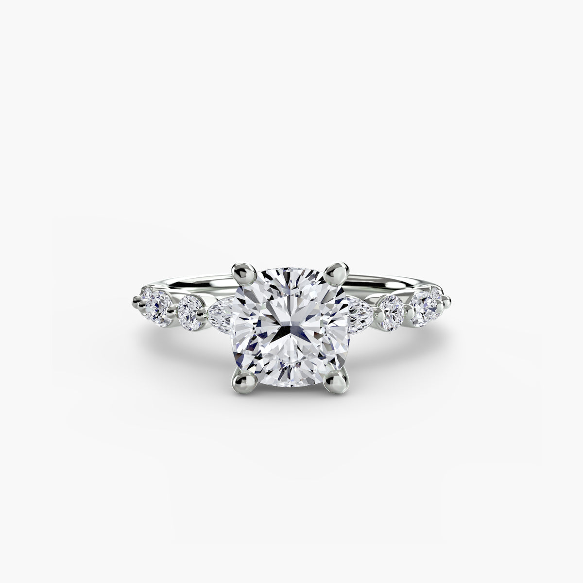 Solitaire with Marquise & Round Sides