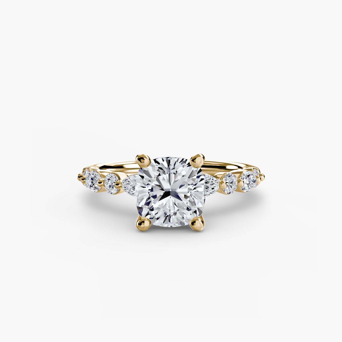 Solitaire with Marquise & Round Sides