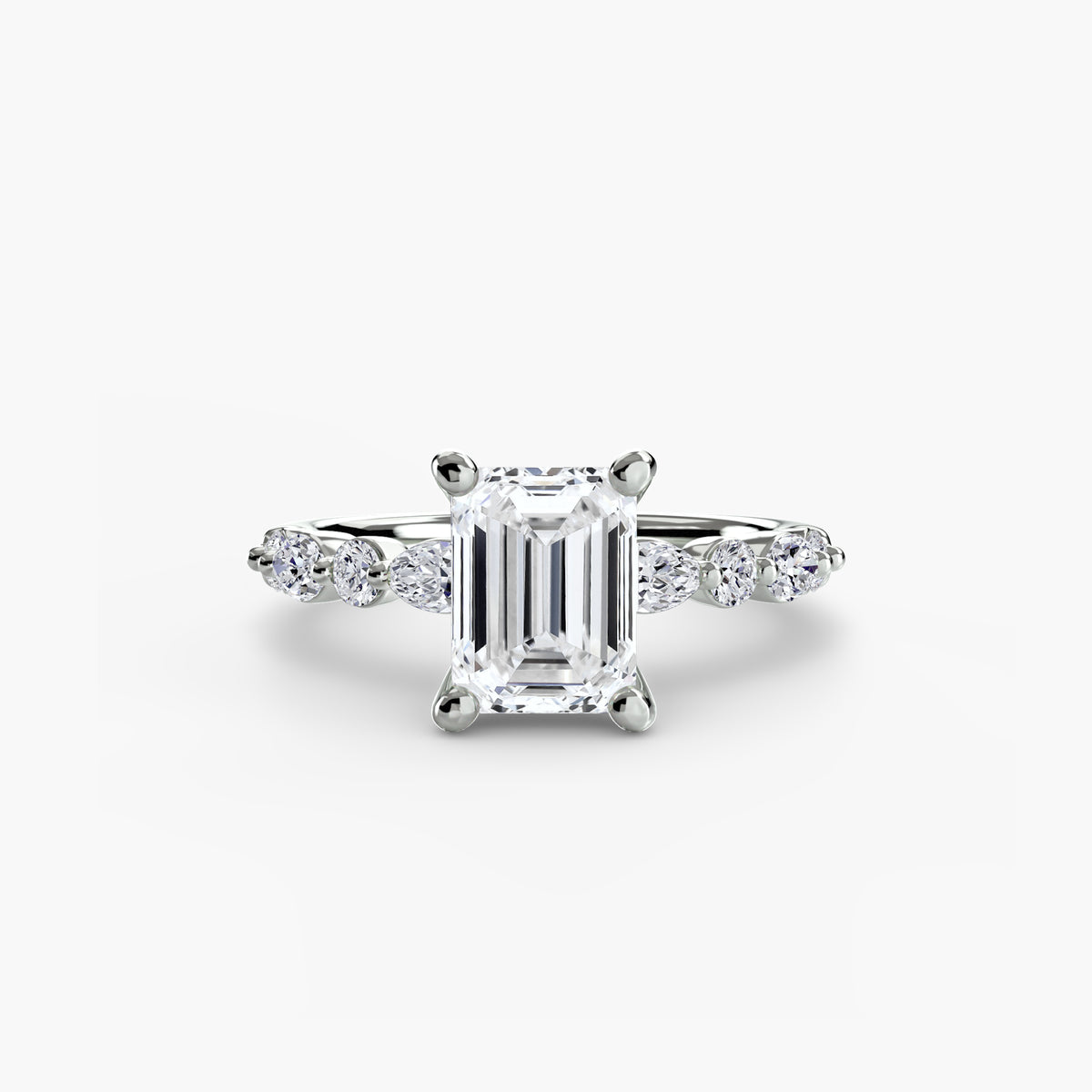 Solitaire with Marquise & Round Sides