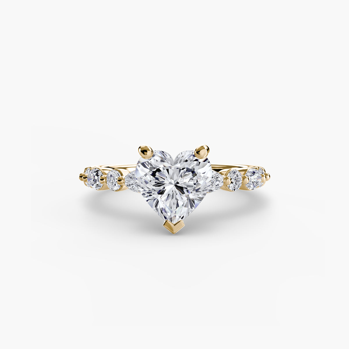 Solitaire with Marquise & Round Sides