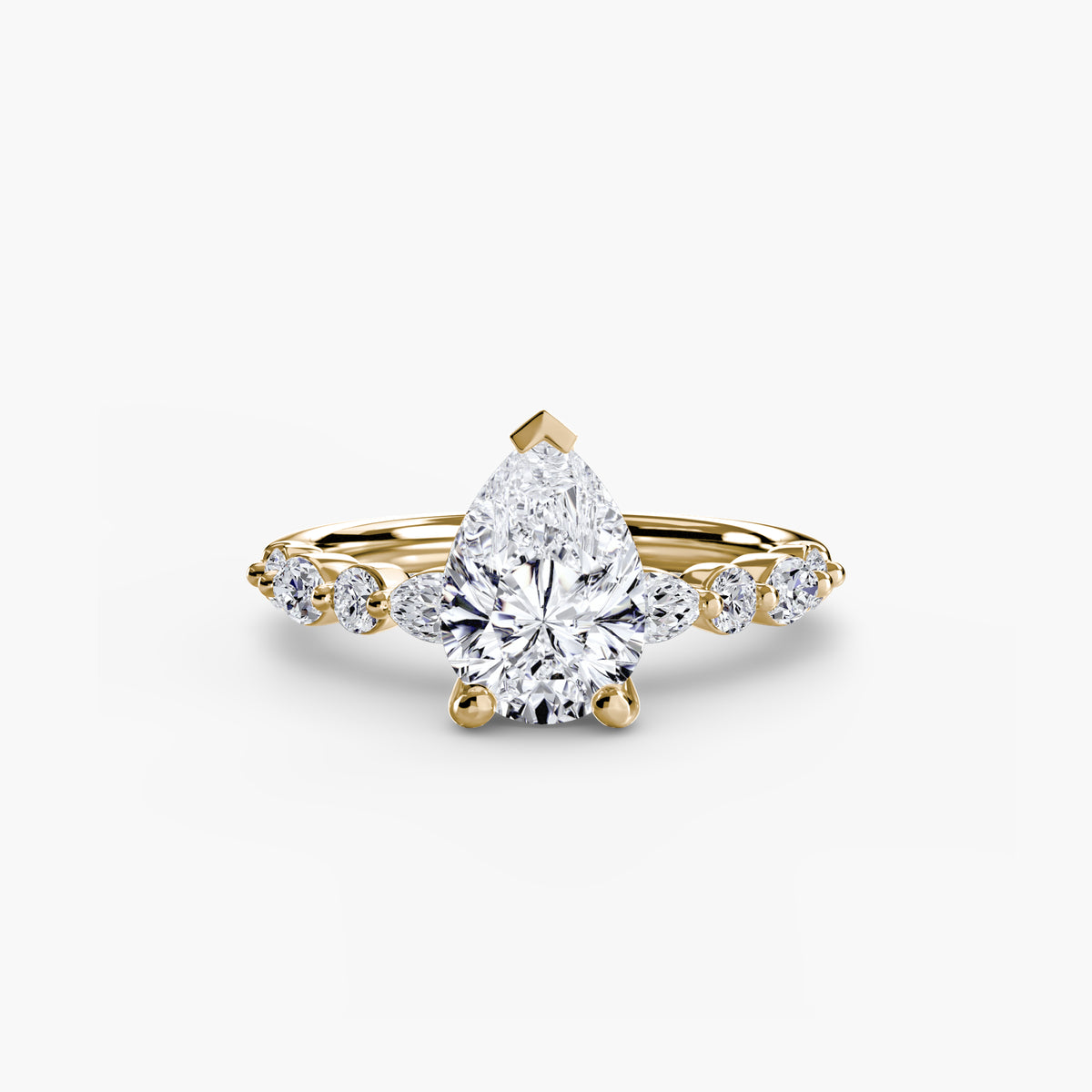 Solitaire with Marquise & Round Sides