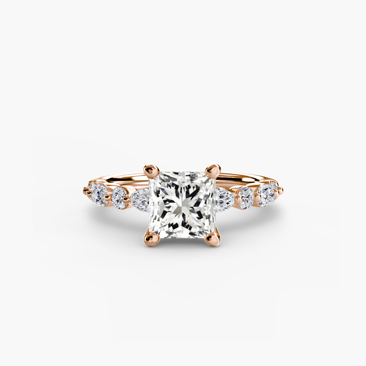 Solitaire with Marquise & Round Sides