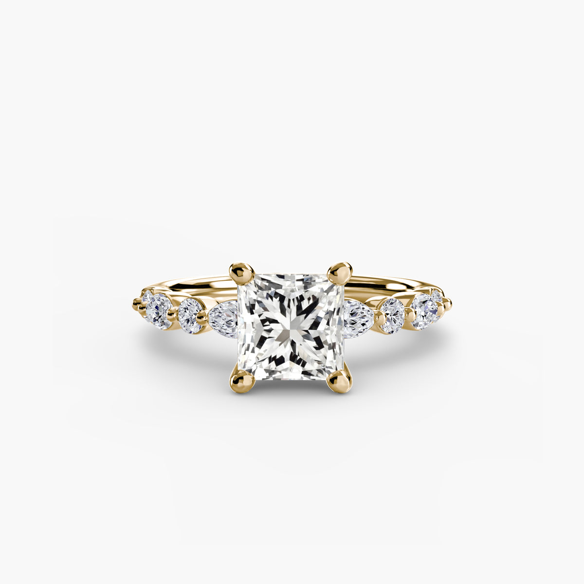 Solitaire with Marquise & Round Sides