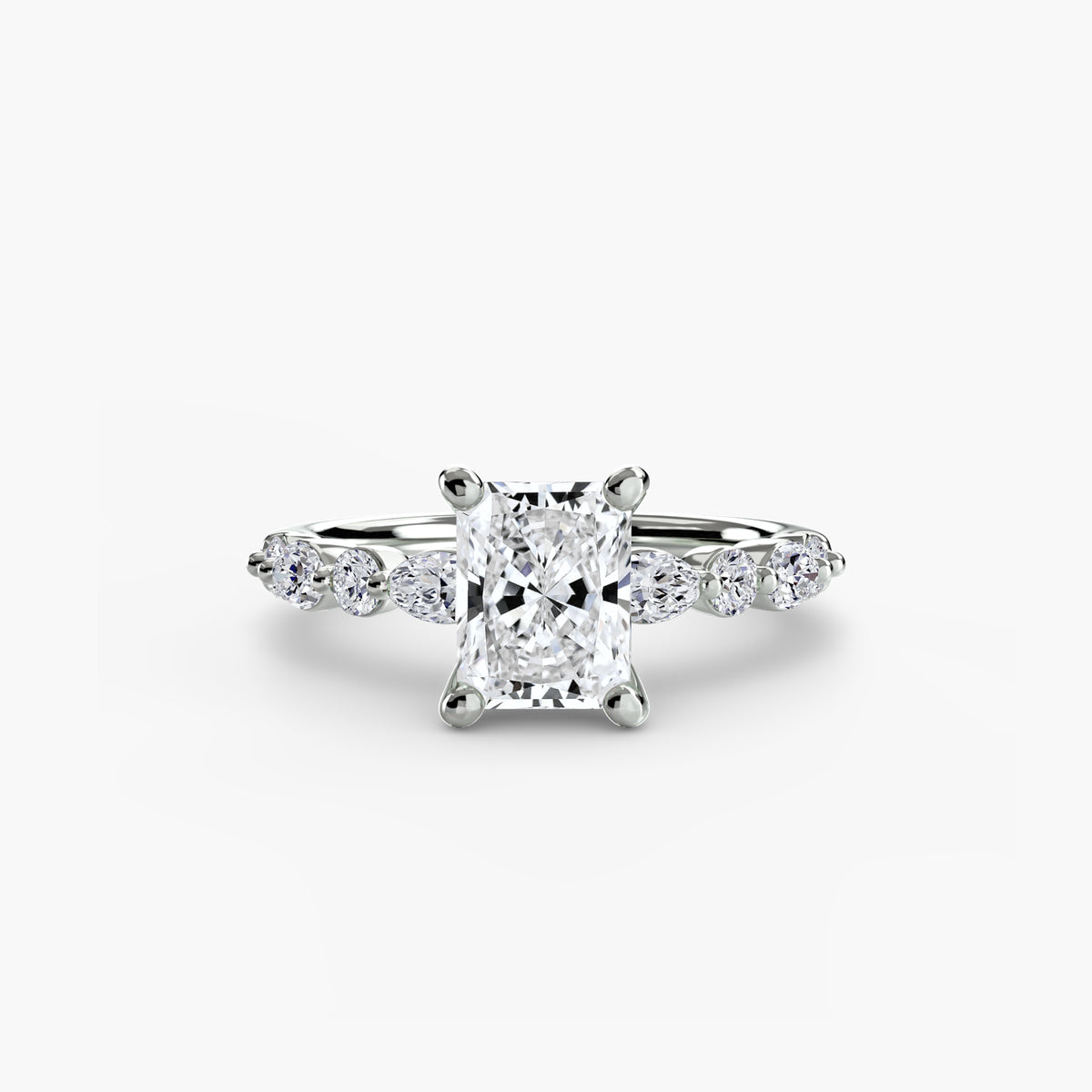 Solitaire with Marquise & Round Sides