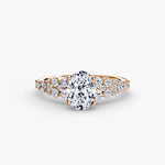 Oval Cluster Diamond Ring