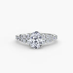 Oval Cluster Diamond Ring