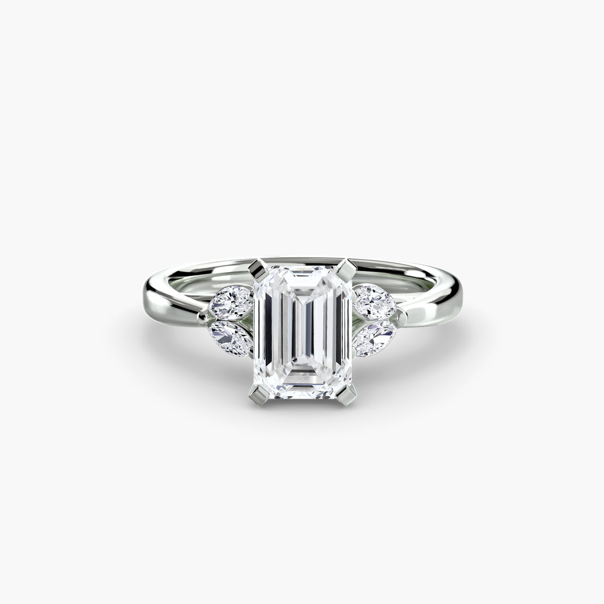 Solitaire with Marquise Accent sides