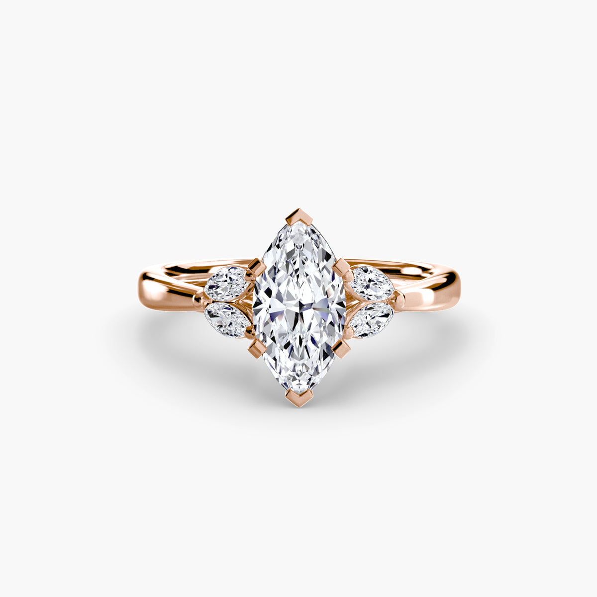 Solitaire with Marquise Accent sides