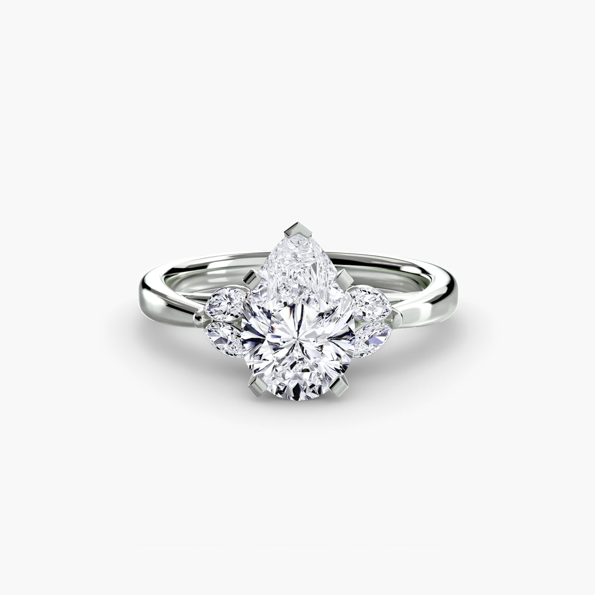 Solitaire with Marquise Accent sides