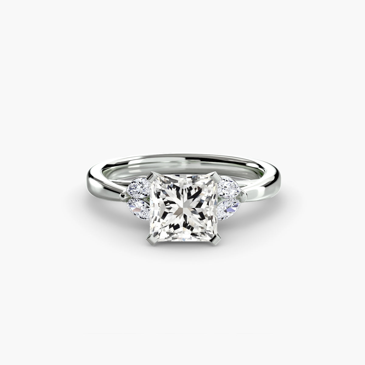 Solitaire with Marquise Accent sides