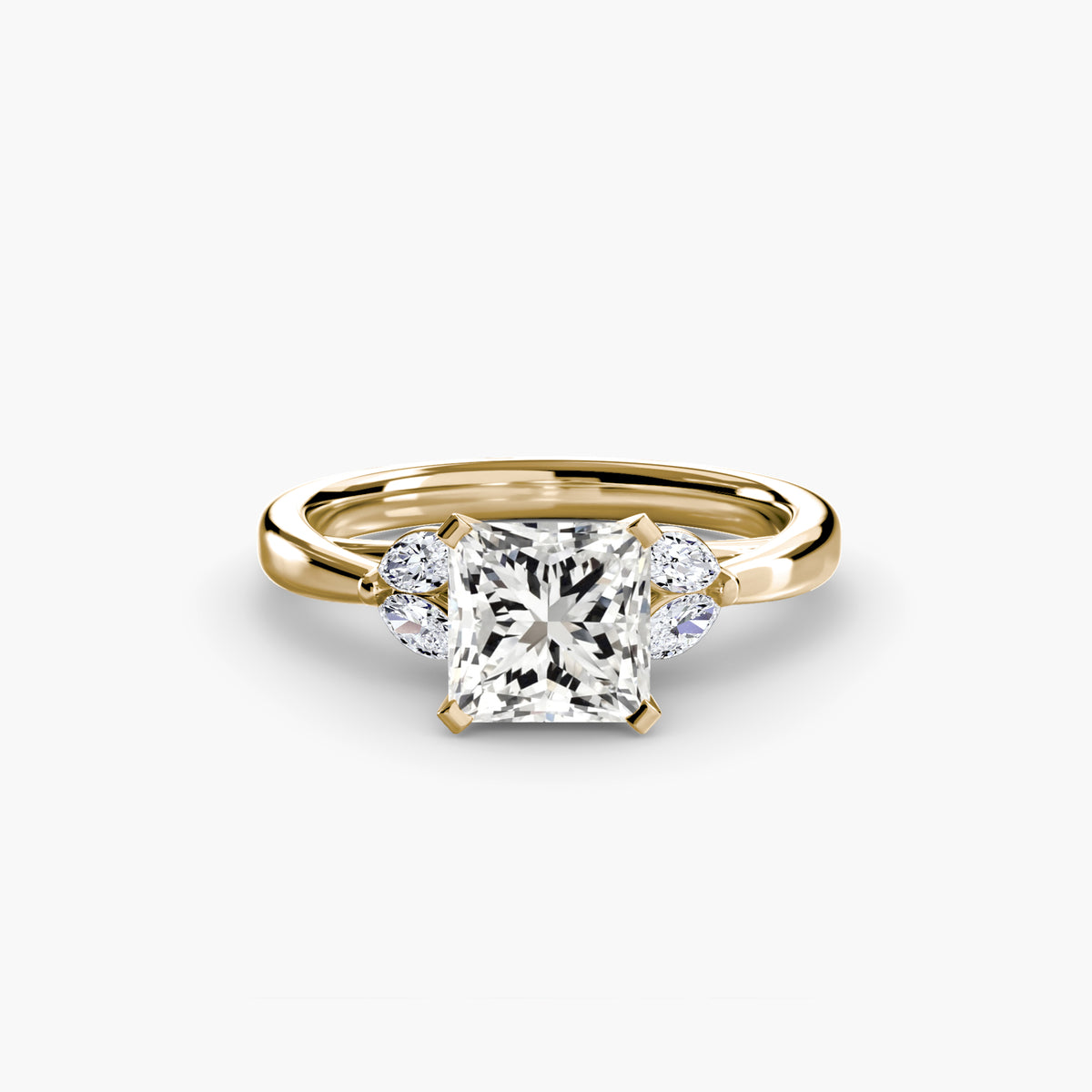 Solitaire with Marquise Accent sides