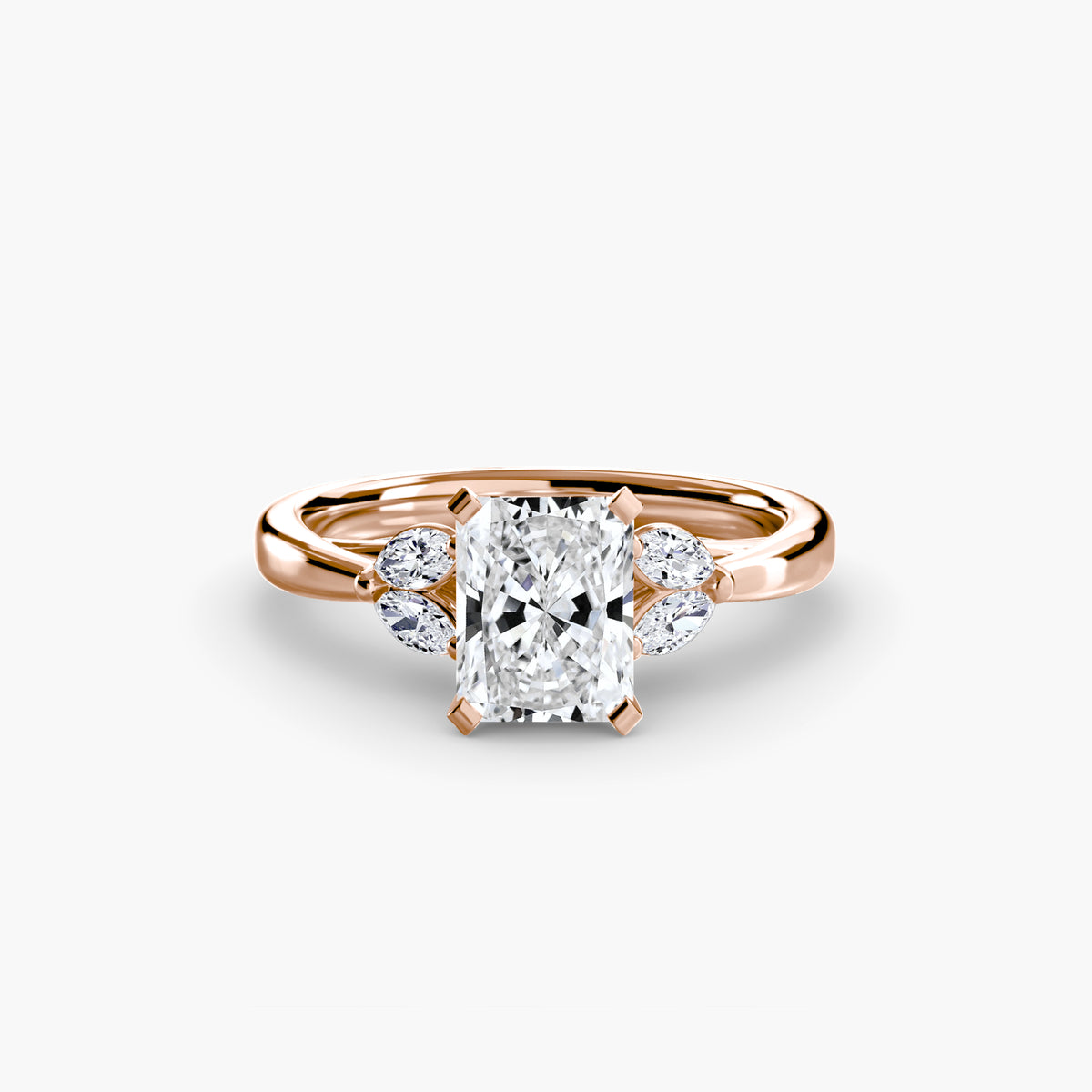 Solitaire with Marquise Accent sides