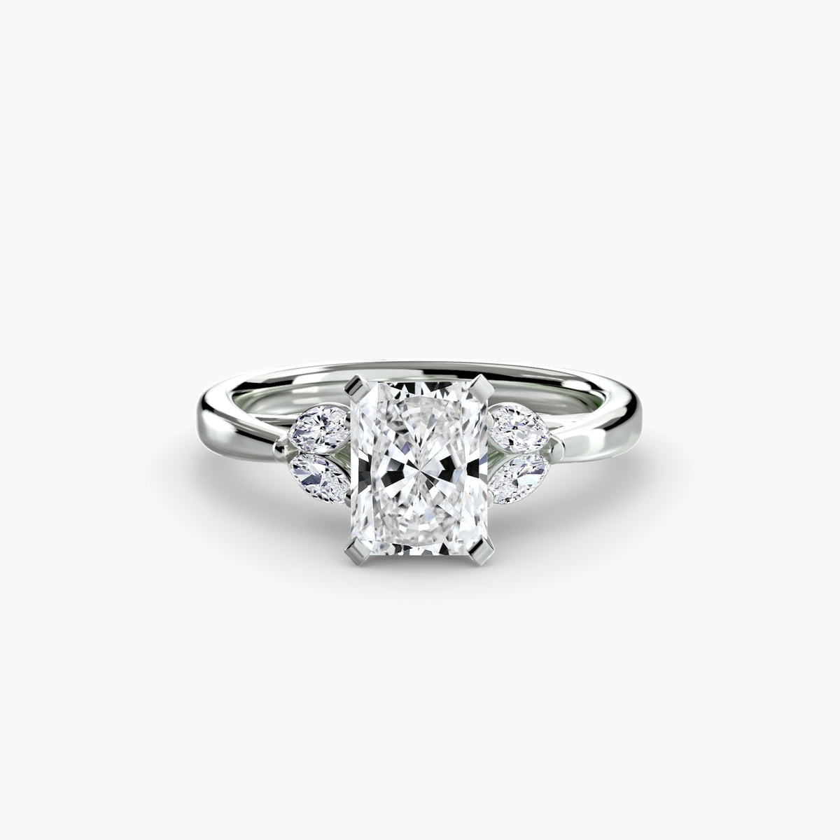 Solitaire with Marquise Accent sides