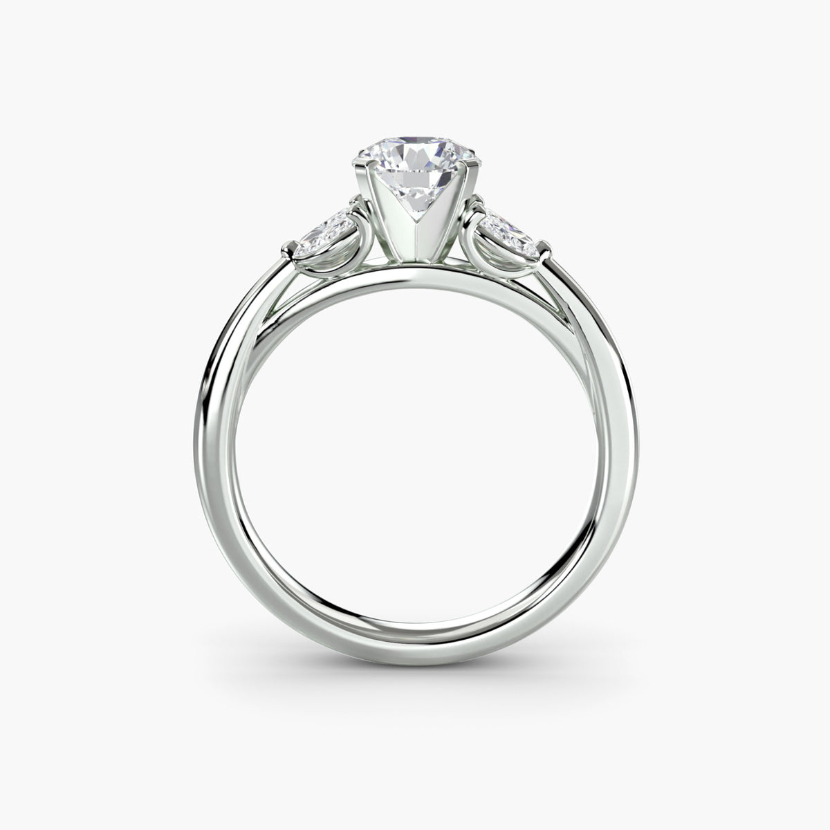 Solitaire with Marquise Accent sides