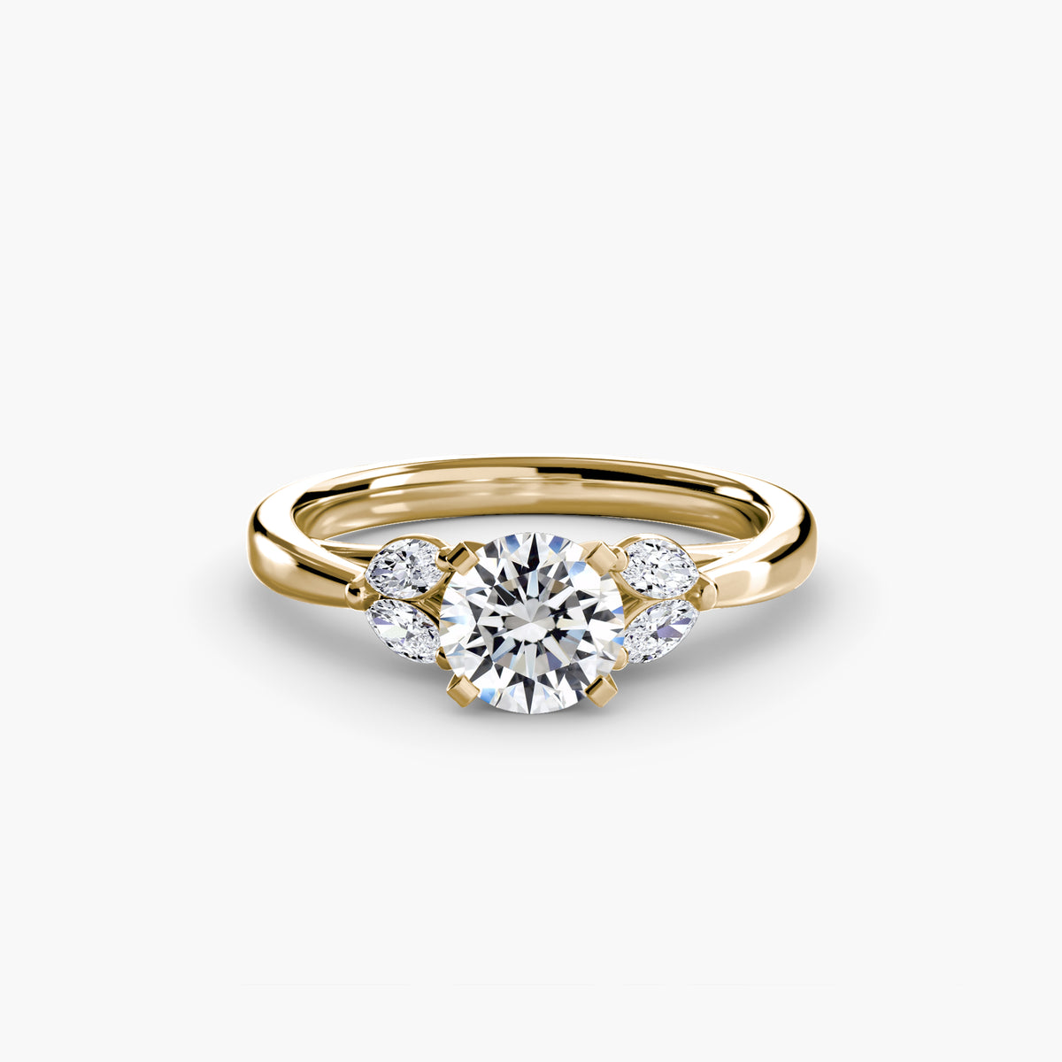 Solitaire with Marquise Accent sides