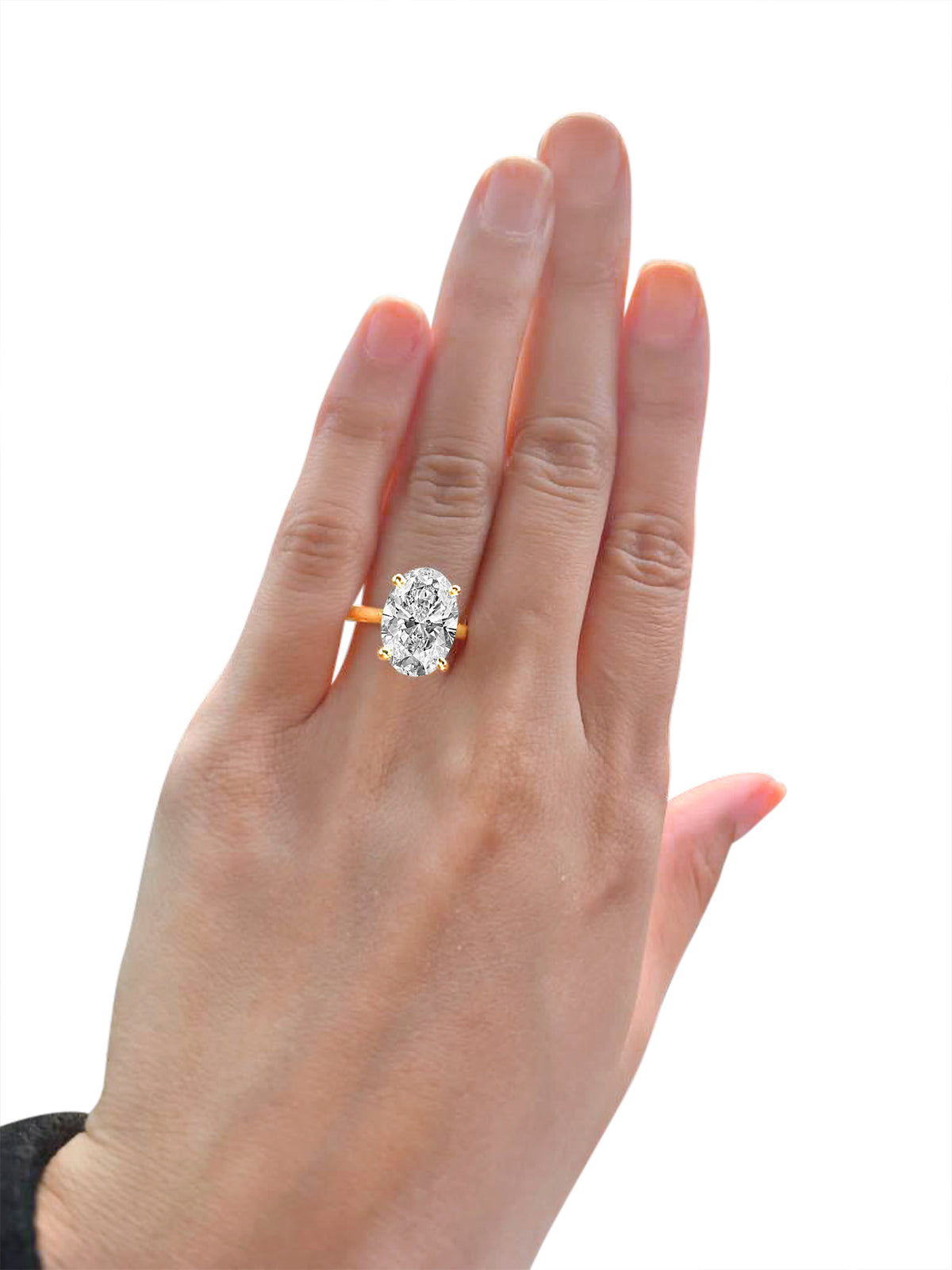 5ct Oval Lab Diamond Ring