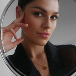 9ct Gold Round Disc Engravable Necklace