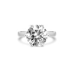 4ct Round Lab Grown Diamond Solitaire Ring in Platinum