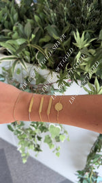 9ct Gold Engravable Bar Bracelet