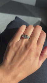 Three Stone 3ct Lab Diamond Ring