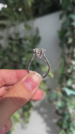 4ct Round Lab Grown Diamond Solitaire Ring in Platinum