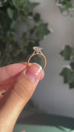 1.5ct Oval Natural Diamond Solitaire Ring