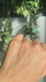 2ct Oval Lab Diamond Ring Solitaire