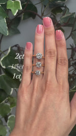 1.5ct Round 4 claw Lab Diamond Ring