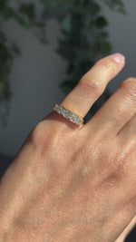 5 Asscher cut Lab Diamond Eternity ring